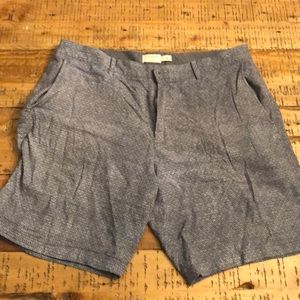 Casual linen pattern shorts